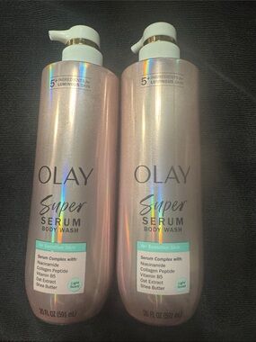 OLAY Super Serum Body Wash - Shimmery Light Pink